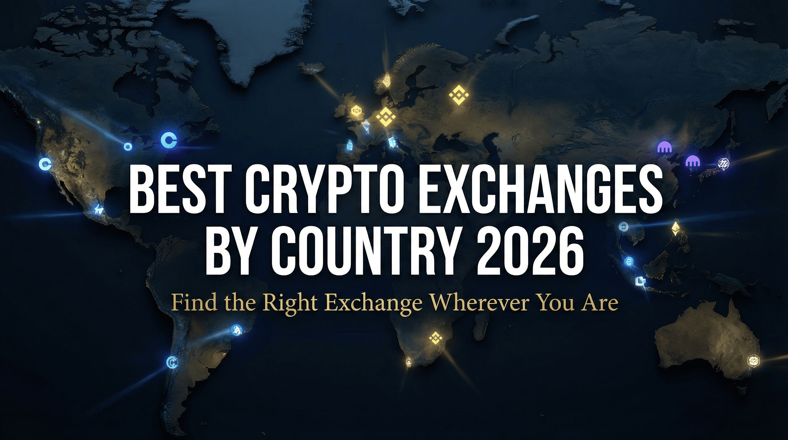 Best Crypto Exchanges by Country 2026: UK, EU, Australia, Canada & More